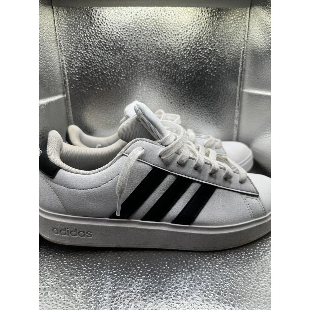 Adidas Grand Court Base 2.0‎ Mens Shoes White Black GW9214 Size 11